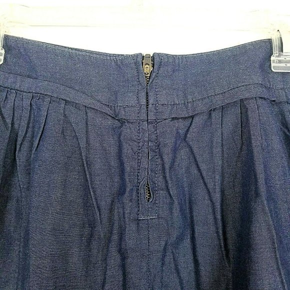 J.Crew Chambray Skirt Size 0 - Picture 6 of 6